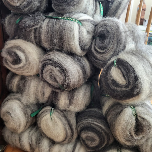 Lamb's wool roving